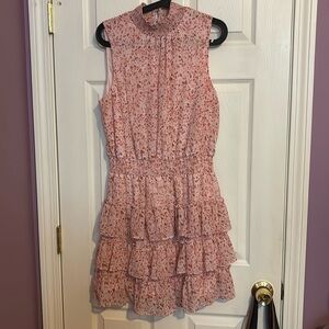 MSK ruffled layer dress